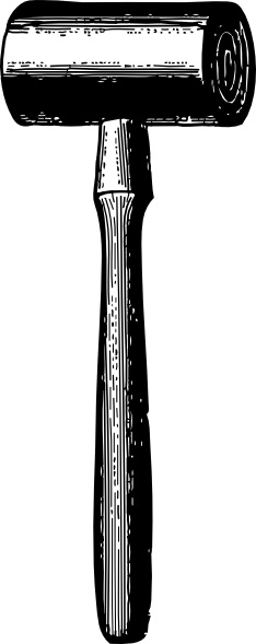 234x589 Wooden Mallet Clip Art Free Vector In Open Office Drawing Svg