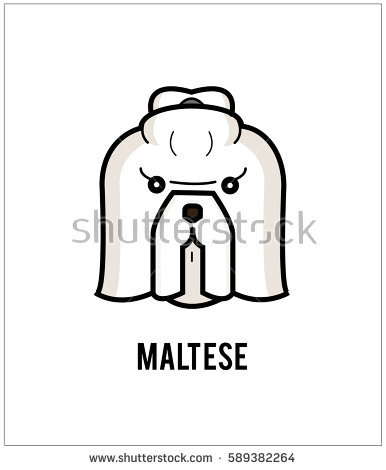 386x470 Maltese Clipart Face