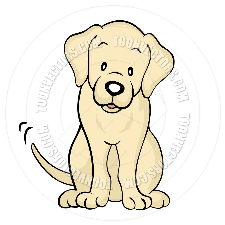 940x940 Cartoon Yellow Labrador Dog Isolated By Cartoongalleria Toon