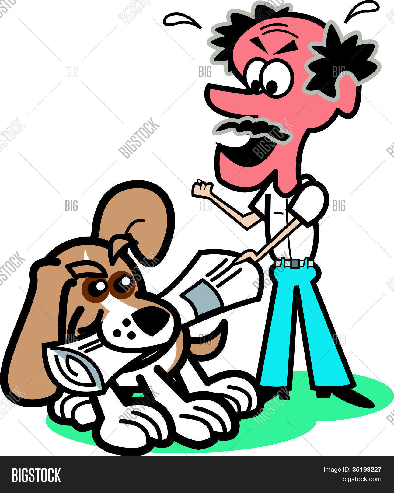 1295x1620 Beagle Dog Clip Art Newspaper Vector Amp Photo Bigstock