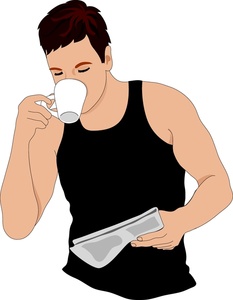 233x300 Free Drinking Coffee Clipart Image 0515 1004 3019 1129 Computer