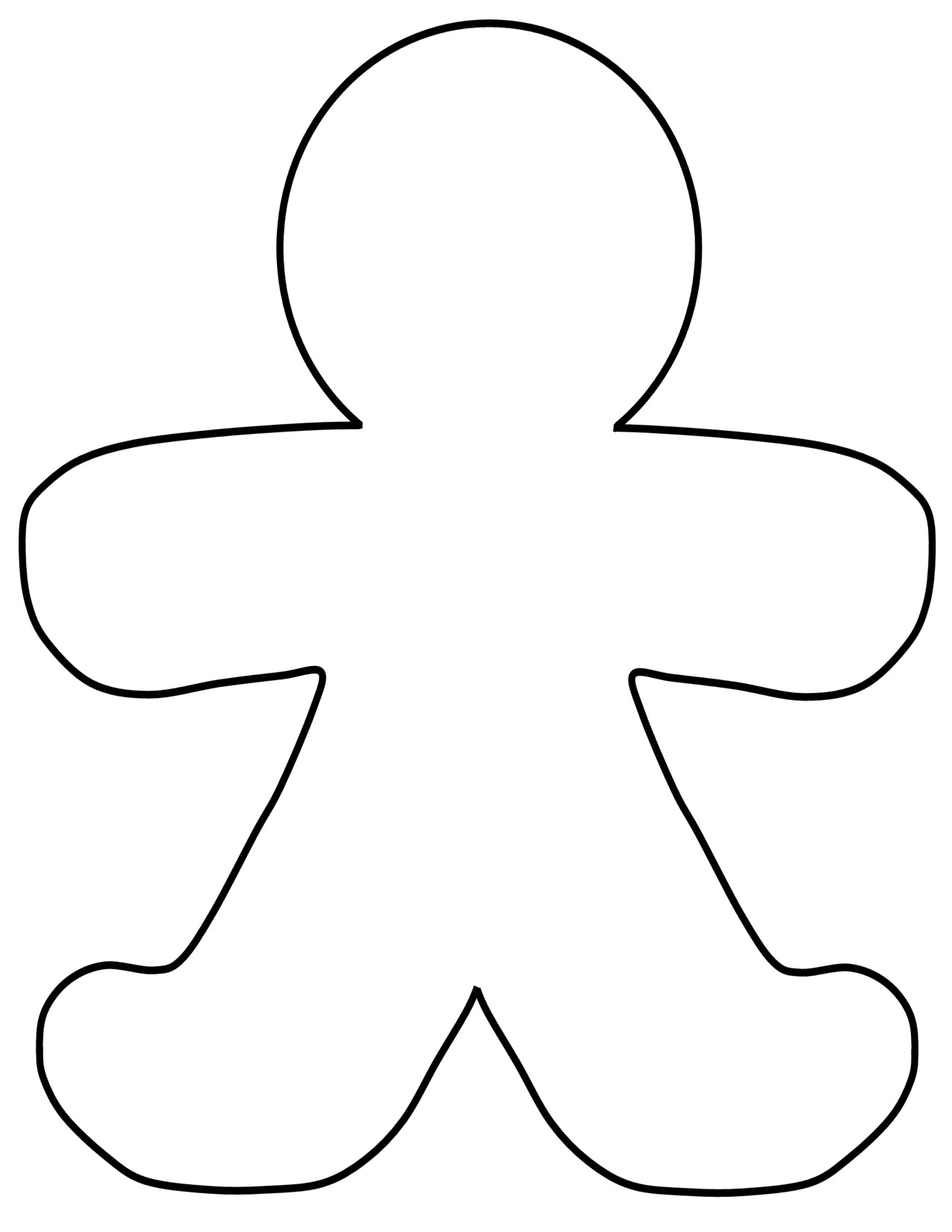 1275x1650 Top 61 Gingerbread Man Clip Art