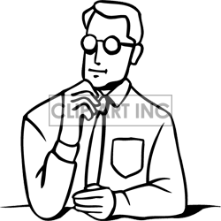 250x250 Black Amp White Clipart Person