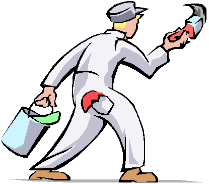 415x364 Man Painting Clipart