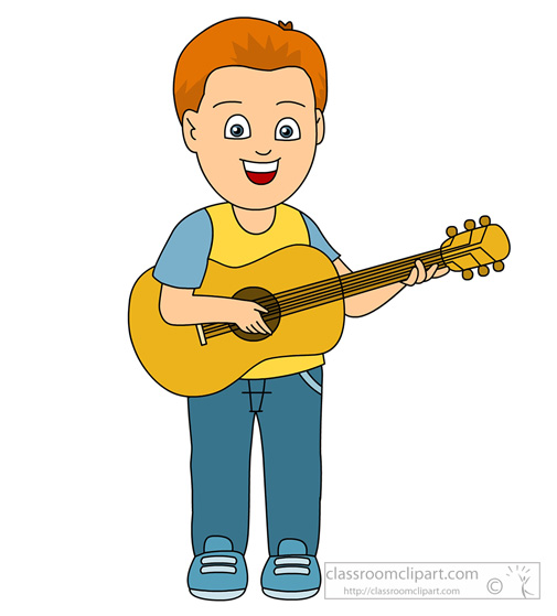 505x559 Free Playing Guitar Clipart Image