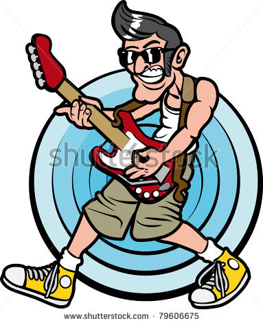 383x470 Guitar Clipart Man