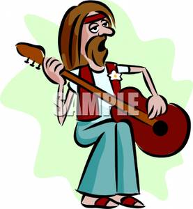 277x300 Image A Hippie Man Playing Guitar
