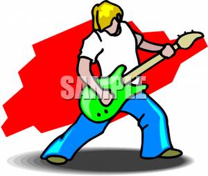 300x254 Man Playing Electric Guitar