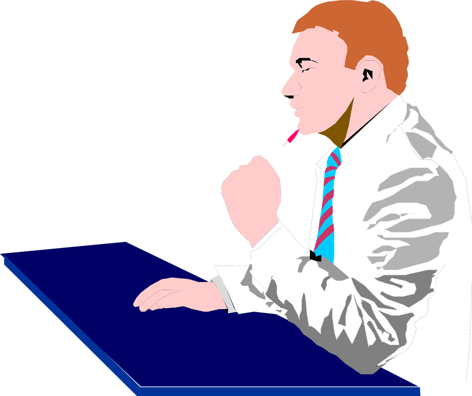 958x803 Man Clipart Thinking