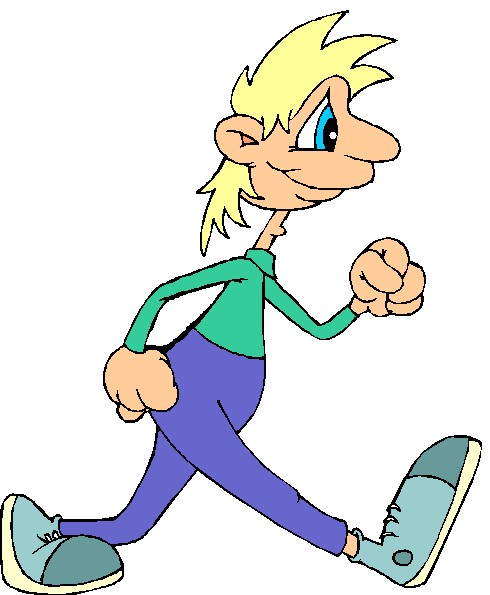 490x595 Boy Walking Dog Clipart