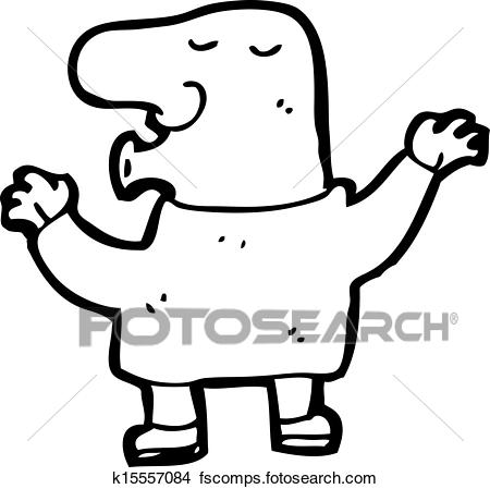 450x449 Clipart Of Cartoon Bald Man Whistling K15557084