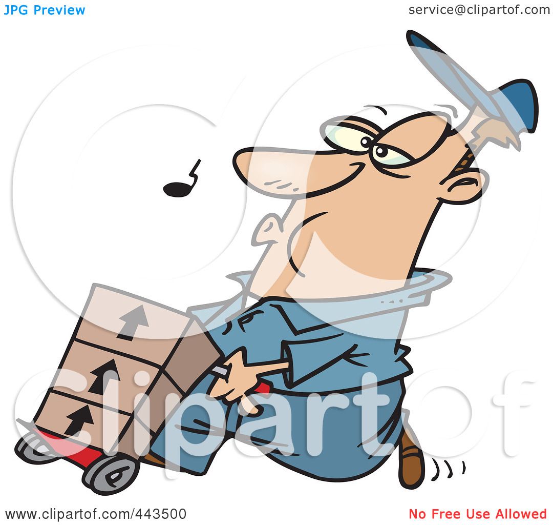 1080x1024 Royalty Free (Rf) Clip Art Illustration Of A Cartoon Man Whistling