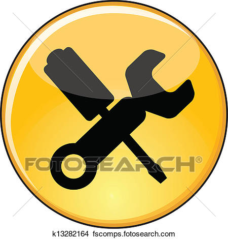 450x470 Clipart Of Shiny Yellow Manage Settings Button K13282164