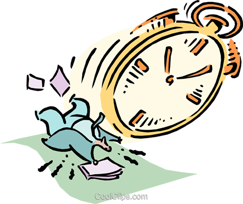 480x403 Time Management Royalty Free Vector Clip Art Illustration