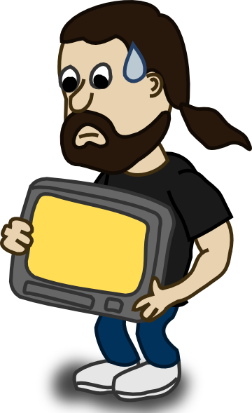 360x589 Comic Characters Lifting Clip Art Free Vector 4vector