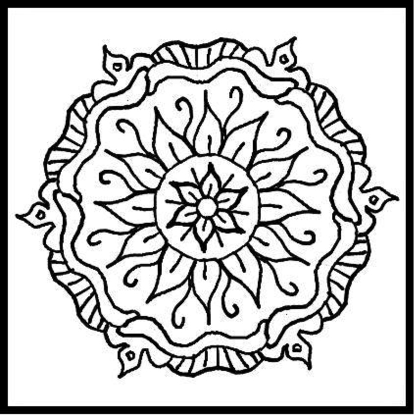 851x850 Mandala Coloring Pages For Kids Many Interesting Cliparts