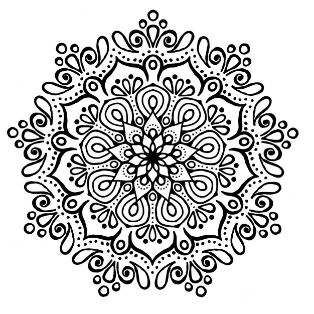 626x626 Flower Mandala Clipart