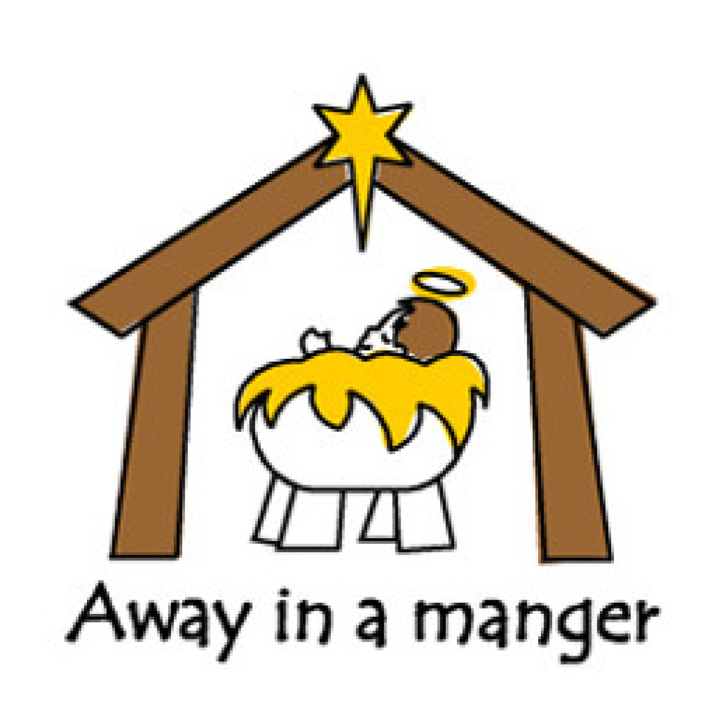 1024x1024 Away In A Manger Clipart