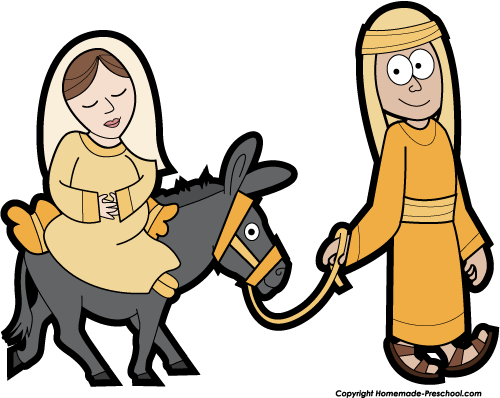 500x398 Donkey Clipart Manger