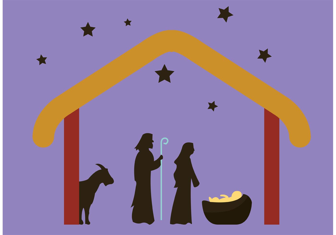 1400x980 Baby Jesus Free Vector Art