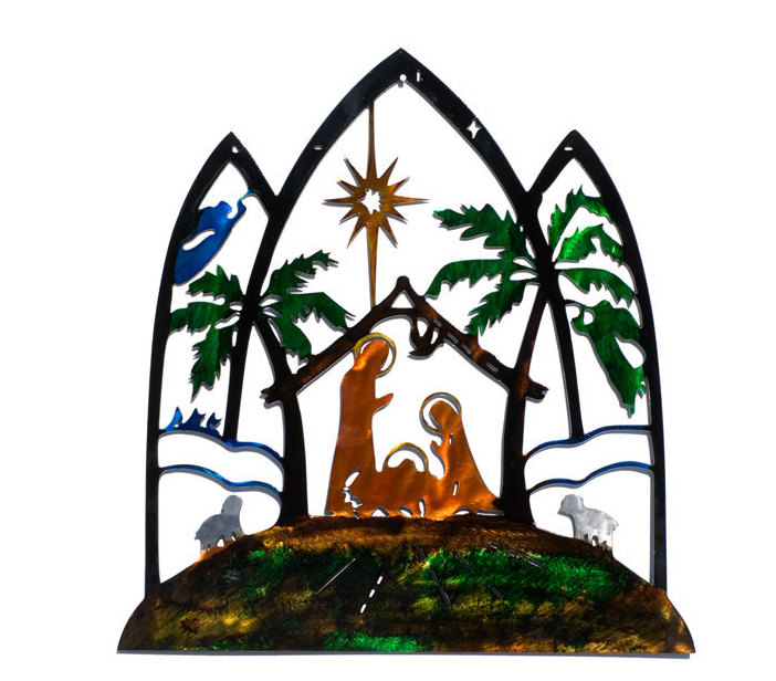 702x616 Nativity Scene Wall Art