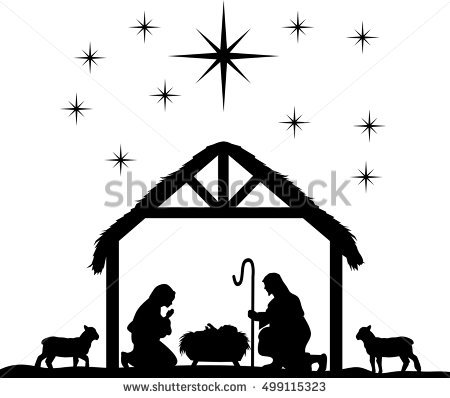 450x398 Vector Nativity Clip Art Merry Christmas Amp Happy New Year Arts