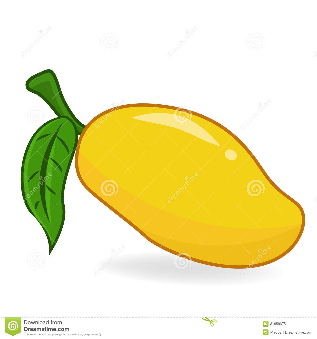 1300x1390 Yellow Mango Clipart