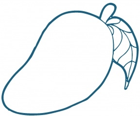 288x238 Mango Black And White Clipart