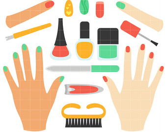 340x270 Manicure Clipart Etsy