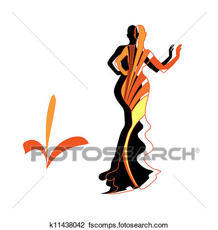 446x470 Clipart Of Silhouette Female Mannequin And Black Iron Hanger
