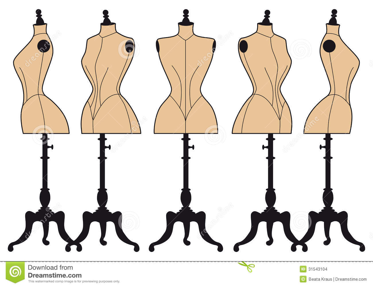 1300x1000 Fashion Clipart Vintage Mannequin