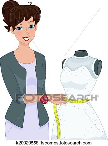 346x470 Clip Art Of Dress Alteration Mannequin K20020558