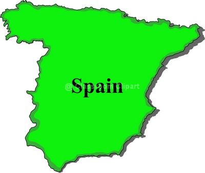 400x339 Map Clipart Of Spain