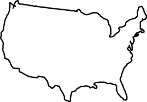 300x207 White Map Usa Clip Art