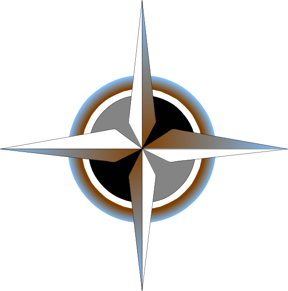 594x601 Map Compass Clipart