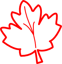 200x207 Maple Leaf Outline Clipart 2230246