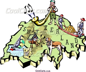 300x250 Switzerland Map Vector Clip Art
