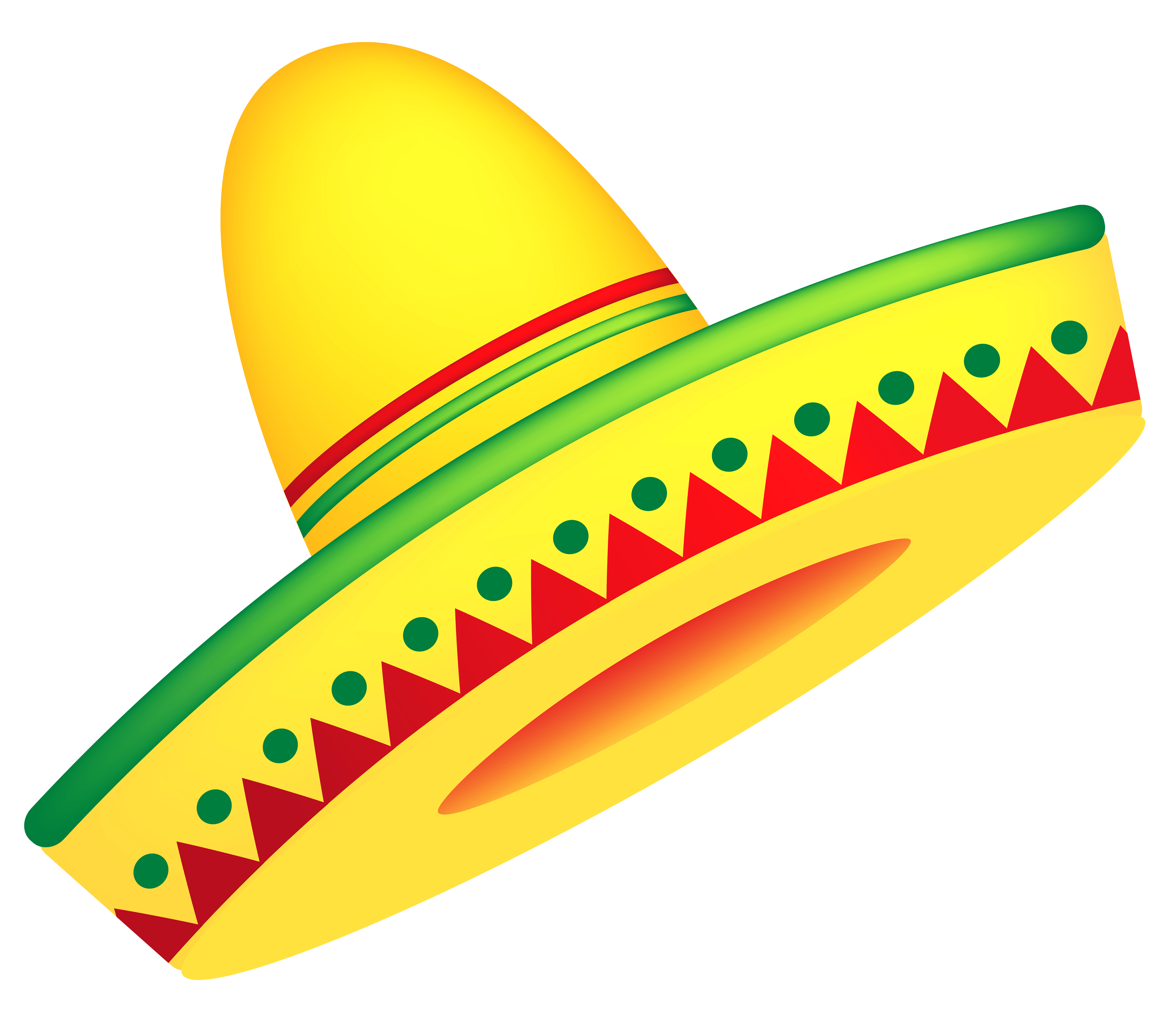 4888x4205 Mexican Sombrero Clipart