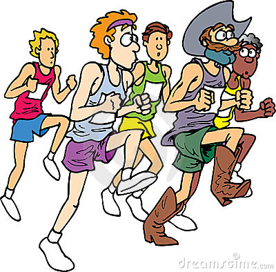400x394 Marathon Running Clip Art
