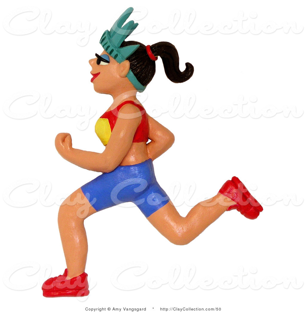 1024x1044 Clay Illustration Of A 3d Female New York Marathon Runner By Amy