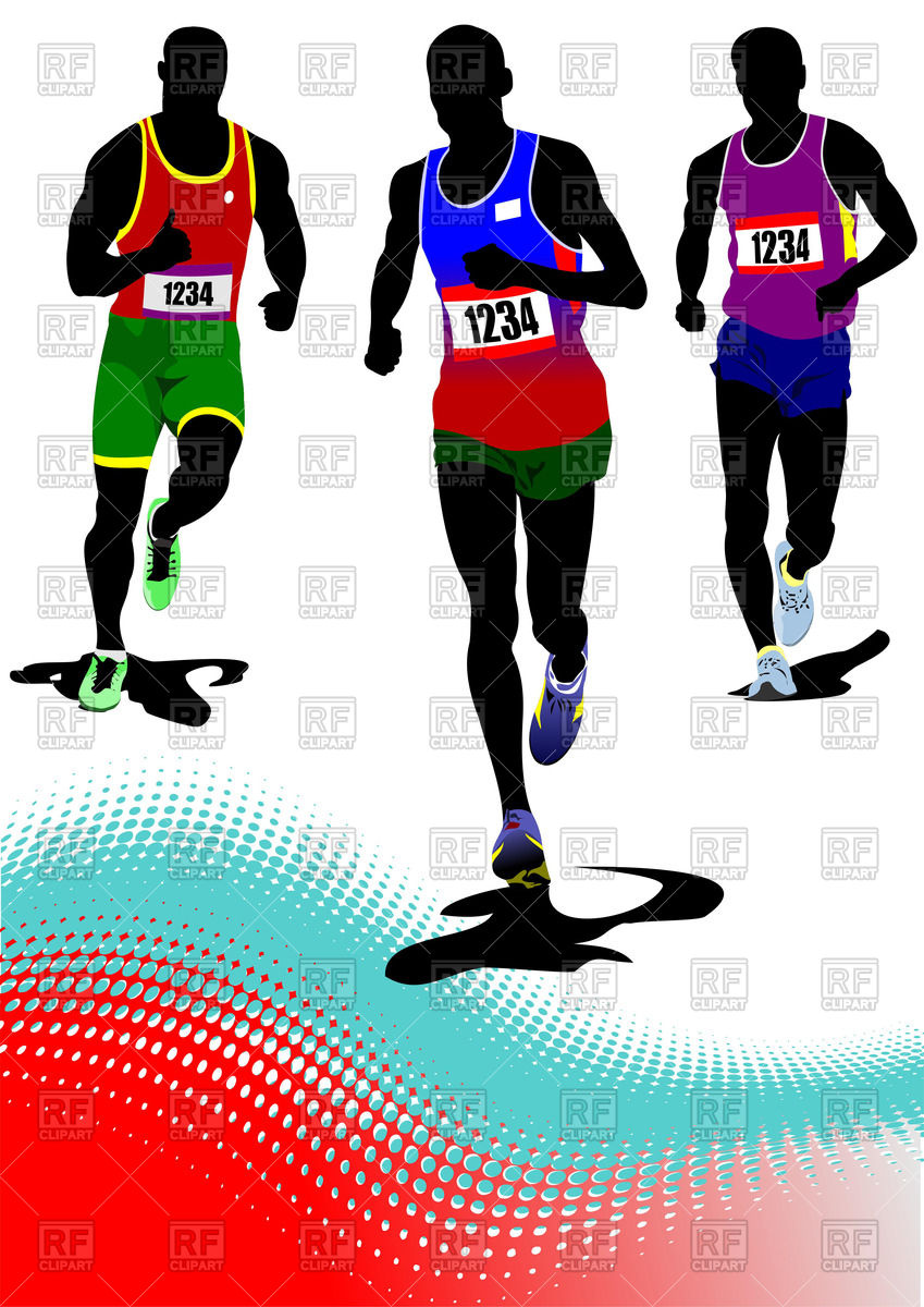 849x1200 Silhouettes Of The Running Men