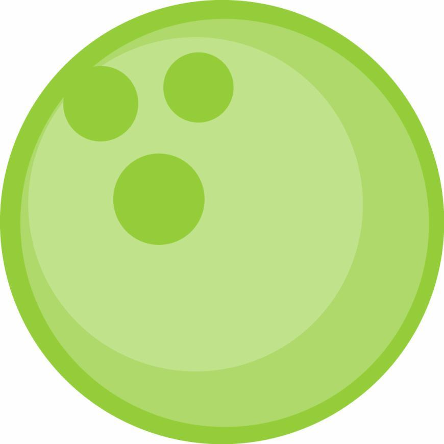 870x870 Bowling Clipart Colorful