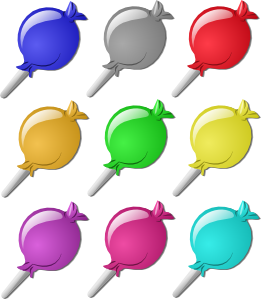 261x299 Lollipops Clip Art