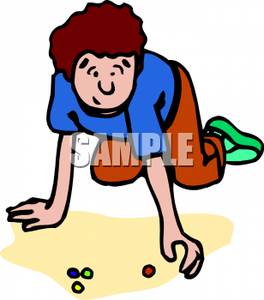 264x300 Art Image A Boy Playing A Game Of Marbles