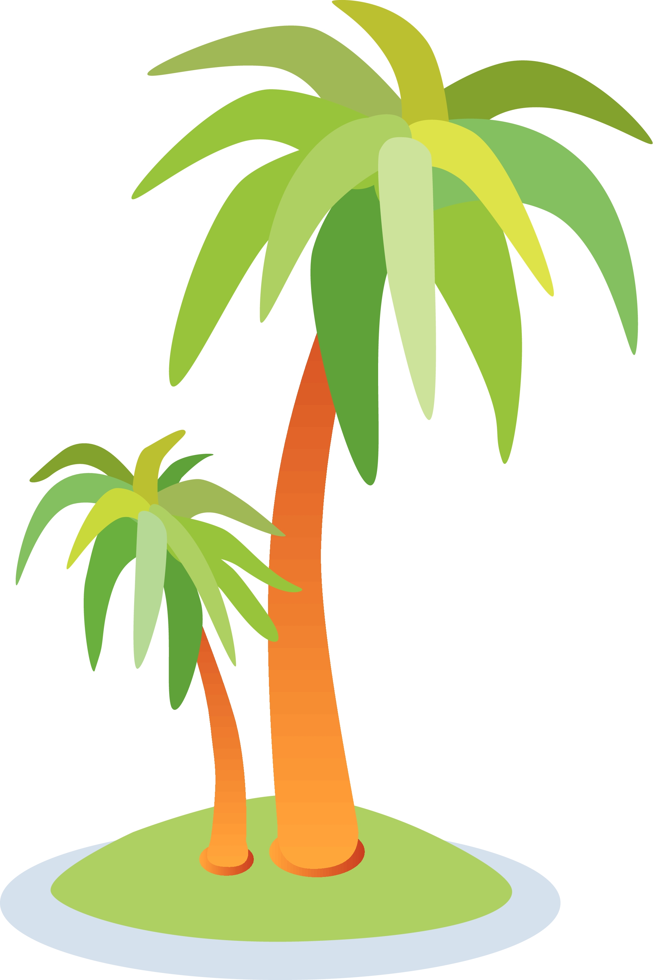 2200x3300 Tropical Island Border Clipart