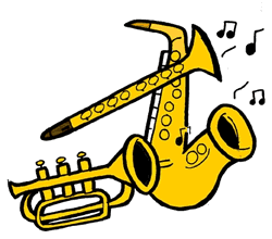 250x220 Music Band Instruments Clipart