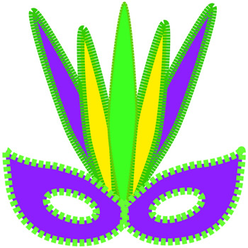 350x350 Mardi Gras Clip Art Tribal Mask