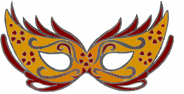 600x307 Masks Clipart Fancy