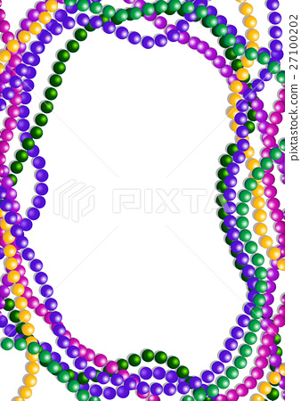 338x450 Mardi Gras Beads Background
