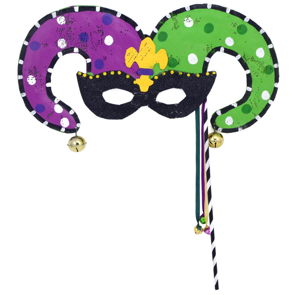 mardi gras mask door hanger